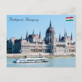 Het gebouw van het Hongaarse parlement in de stad Briefkaart (Voorkant)