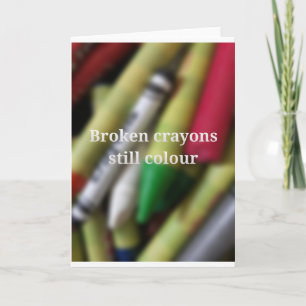 Het gebroken citaat van Kleurpotloden Kaart