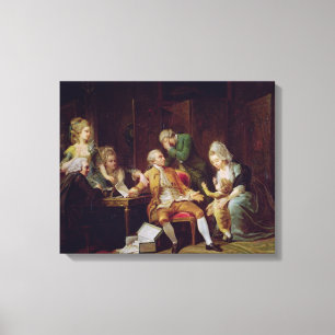 Het gebroken contract canvas afdruk