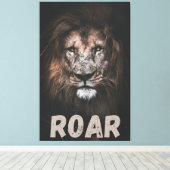 Het gebulder van de macht canvas afdruk (Insitu (Houten vloer))