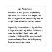 Het gedenkteken van de blote Maagd Mary Rubberstempel (Afrduk)