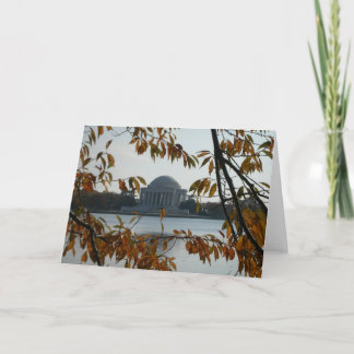 Het Gedenkteken van Jefferson in de herfst Kaart