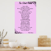 Het gedicht "Silent Ranks" Poster (Keuken)