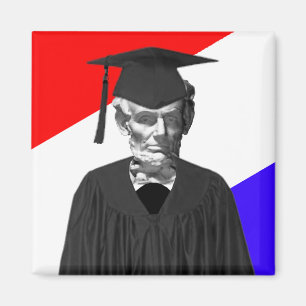 Het gediplomeerde Pet en Toga Template1 van Lincol Magneet