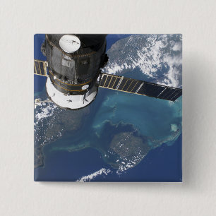 Het gedokte Voortgang 22 ruimtevaartuig Vierkante Button 5,1 Cm