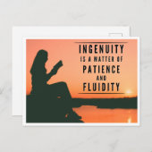 Het geduld van Ingenuity - Inspirerend Briefkaart (Voorkant / Achterkant)