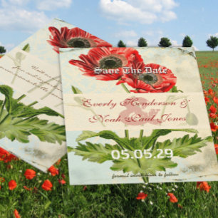 Het gedwongen Poppy Weddenschap van de Damasmakeri Save The Date