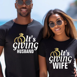 Het geeft echt net getrouwde man honingmoon bruilo t-shirt
