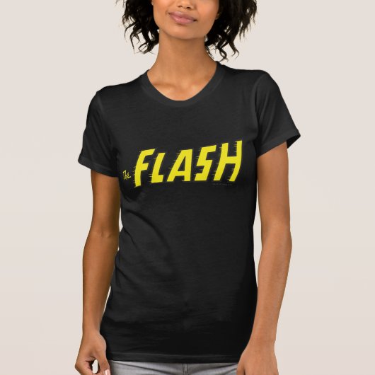 Het geel van de Logo van de Flits T-shirt (Voorkant)