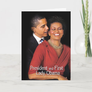 Het gefluister (President & Presidentsvrouw Obama) Kaart