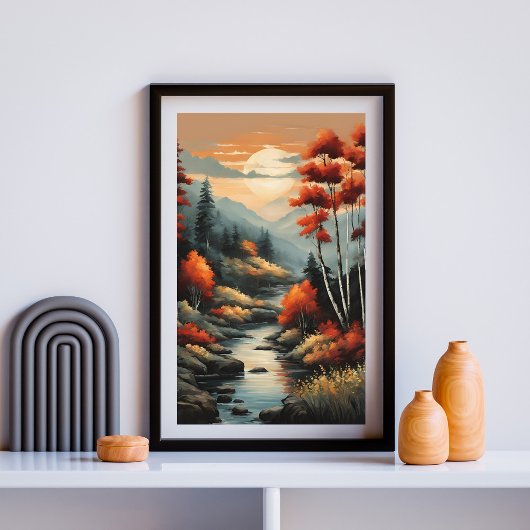 Het gefluister van de Autumn Stream Poster