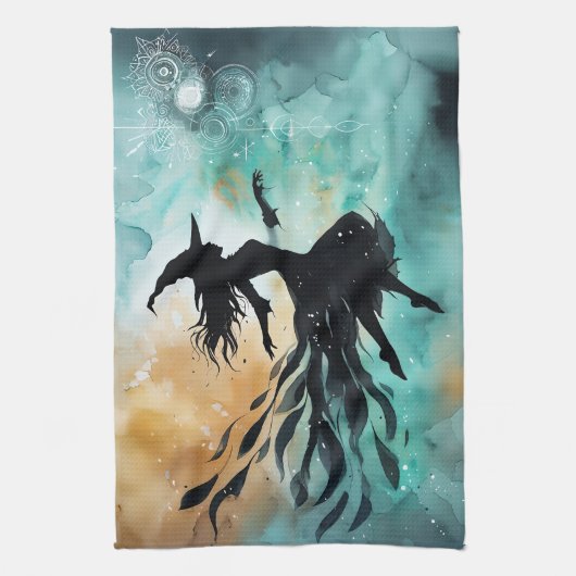 Het gefluister van de ether theedoek (Verticaal)