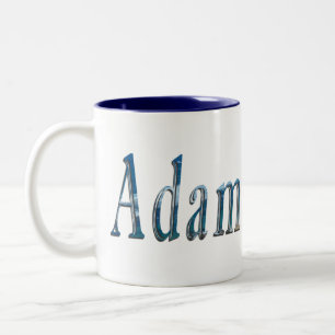 Het gefluister van de oceaan: de naam is Adam Tweekleurige Koffiemok