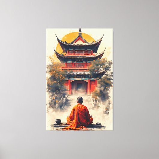 Het gefluister van de Pagode Canvas Afdruk (Voorkant)