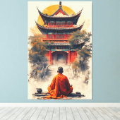 Het gefluister van de Pagode Canvas Afdruk (Insitu (Houten vloer))