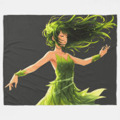 Het gefluister van de wind fleece deken (Voorkant (Horizontaal))