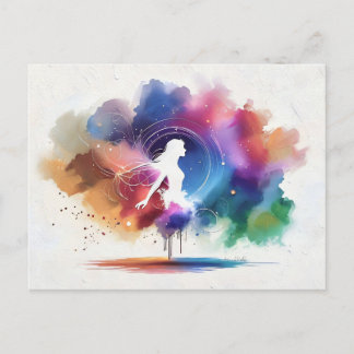 Het gefluister van een regenboogziel briefkaart