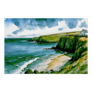 Het gefluister van het Keltische Zee Perfect Poster