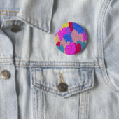 Het gefragmenteerde Abstracte schilderen van het h Ronde Button 5,7 Cm (In situ)