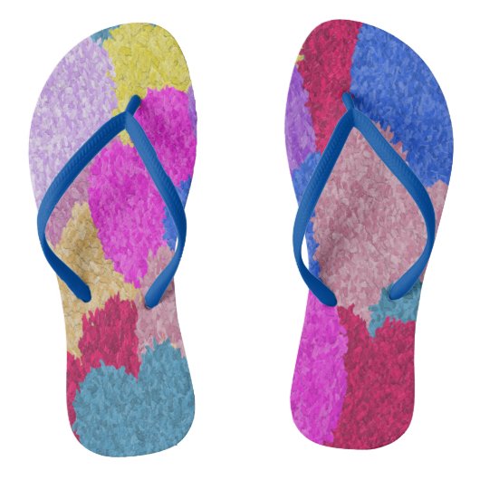 Het gefragmenteerde Abstracte schilderen van het h Teenslippers (Voetbed)