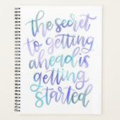 Het geheim om vooruit te komen weekplanner planner (Voorkant)
