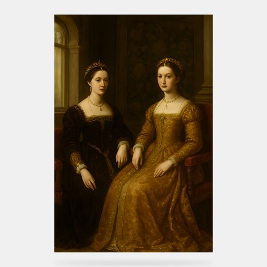 Het geheim van de heilige sleutel: renaissancistis acryl bord (Voorkant)