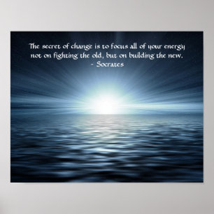 Het geheim van het Citaat van Socrates van de Vera Poster