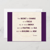 Het geheim van verandering briefkaart (Voorkant / Achterkant)