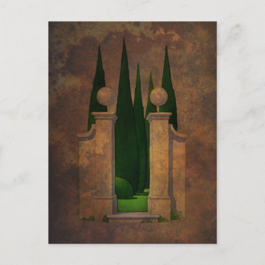 Het geheime Art. van de Tuin Briefkaart (Voorkant)