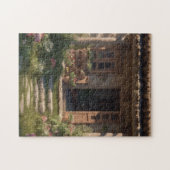 Het geheime dorp: rustieke huis puzzel legpuzzel (Horizontaal)
