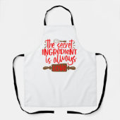 Het geheime ingrediënt is altijd liefde schort (Voorkant)