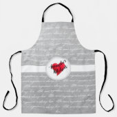 Het geheime ingrediënt is altijd liefdeshart  schort (Voorkant)