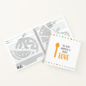Het geheime ingrediënt is altijd LOVE - Ontvang Notitieboek (Binnen)