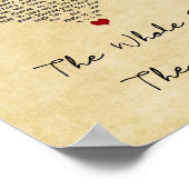 Het gehele  moonhartzong Lyric Poster (Hoek)