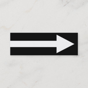 Het gehele punt II - zwart en wit Mini Visitekaartje