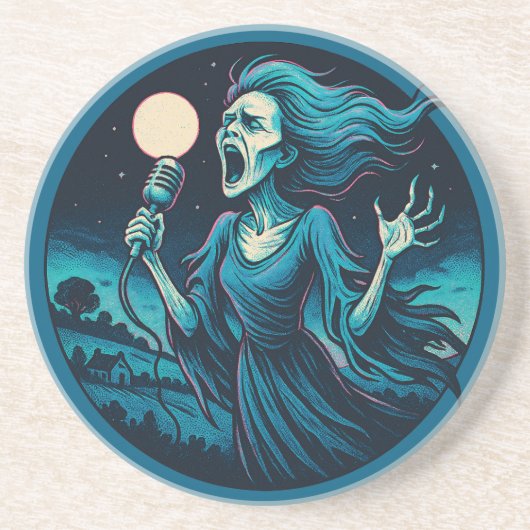 Het gehuil van de Banshee Zandsteen Onderzetter (Voorkant)