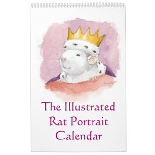 Het geïllustreerde Rat Portret Kalender
