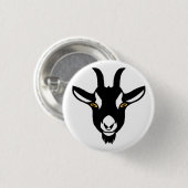 Het geitennetwerk - Geitenpop Ronde Button 3,2 Cm (Voorkant /achterkant)