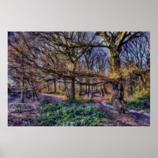 Het gekantelde bos 1 poster