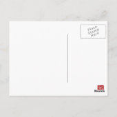 Het gekke briefkaart van de Hoedenmaker (Achterkant)