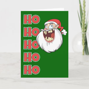 Het gekke Lachen van de Kerstman Feestdagen Kaart