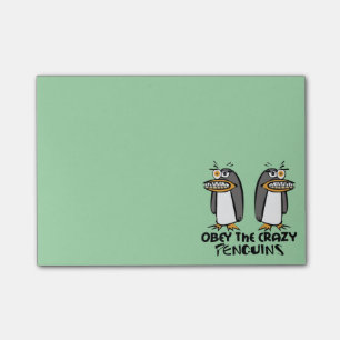 Het gekke Pinguïn grafische ontwerp is smakelijk Post-it® Notes