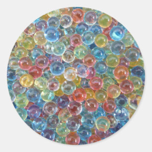 het gekleurde glas parelt stickers