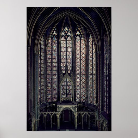 Het gekleurde glazen raam poster (Voorkant)