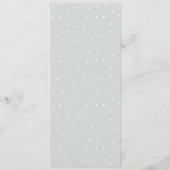 Het gekleurde menu 'Floral Wedding' (Achterkant)