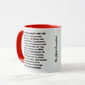 Het "gekwalificeerde Advies van de Controle " Mok (Voorkant links)