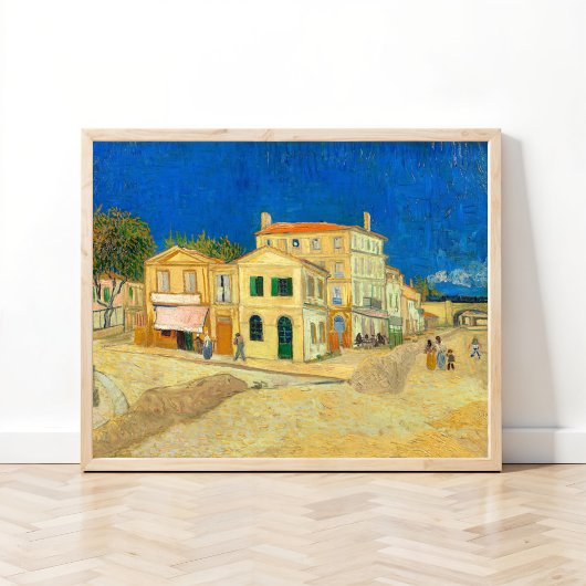 Het Gele Huis van Vincent Van Gogh Poster