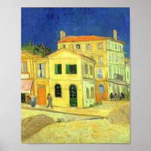 Het Gele Huis van Vincent Van Gogh Poster