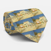 Het Gele Huis van Vincent van Gogh Stropdas (Opgerold)
