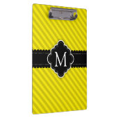 Het gele Monogram van de Douane van het Patroon Klembord (Rechts)